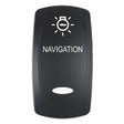 Pacer Actuator - 'NAVIGATION' f/V Series Contura Switches - Black - Laser Etched (Top/Bottom Light) - Anchor Express