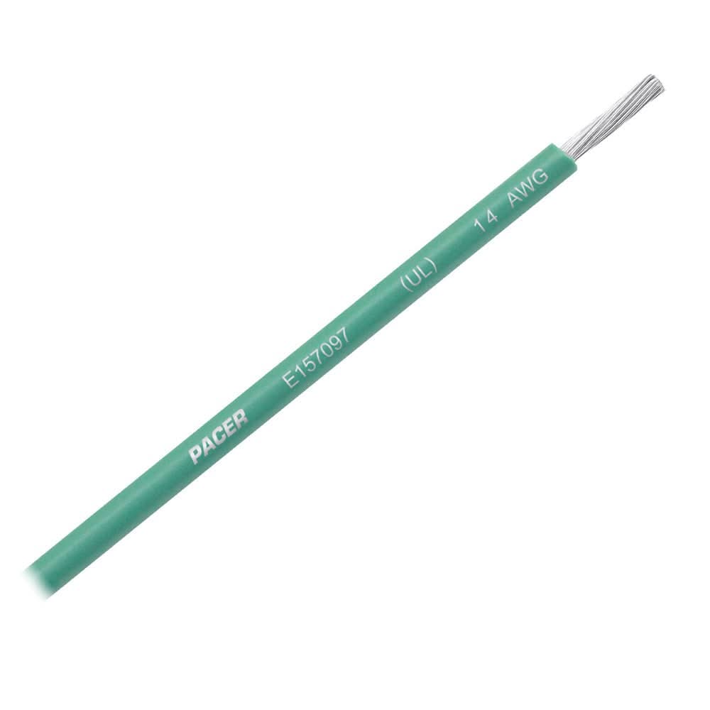 Pacer Green 14 AWG Primary Wire - 25' - Anchor Express