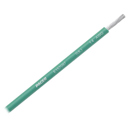 Pacer Green 14 AWG Primary Wire - 25' - Anchor Express