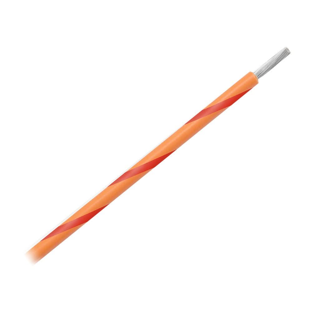 Pacer Group 14 AWG Striped Marine Wire 500 ft Orange with Red Stripe - WUL14OR - 2 - 500 - Anchor Express