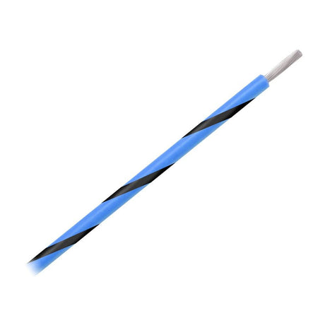 Pacer Group 14 AWG Striped Marine Wire 500 ft Spool - Blue with Black Stripe - WUL14BL - 0 - 500 - Anchor Express