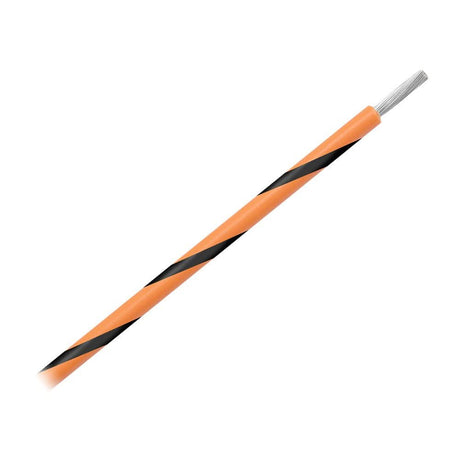 Pacer Group 14 AWG Striped Marine Wire 500 ft Spool - Orange with Black Stripe - WUL14OR - 0 - 500 - Anchor Express