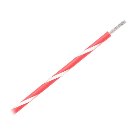 Pacer Group 14 AWG Striped Marine Wire 500 ft Spool - Red with White Stripe - WUL14RD - 9 - 500 - Anchor Express