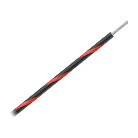 Pacer Group 14 AWG Striped Marine Wire 500' Spool - Black with Red Stripe - WUL14BK - 2 - 500 - Anchor Express