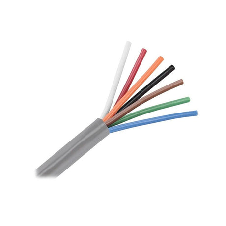 Pacer Group 18/7 AWG Unshielded Multiconductor Cable, 100 ft, White, Red, Orange, Black, Brown, Green & Blue - M18/7 - 100 - Anchor Express