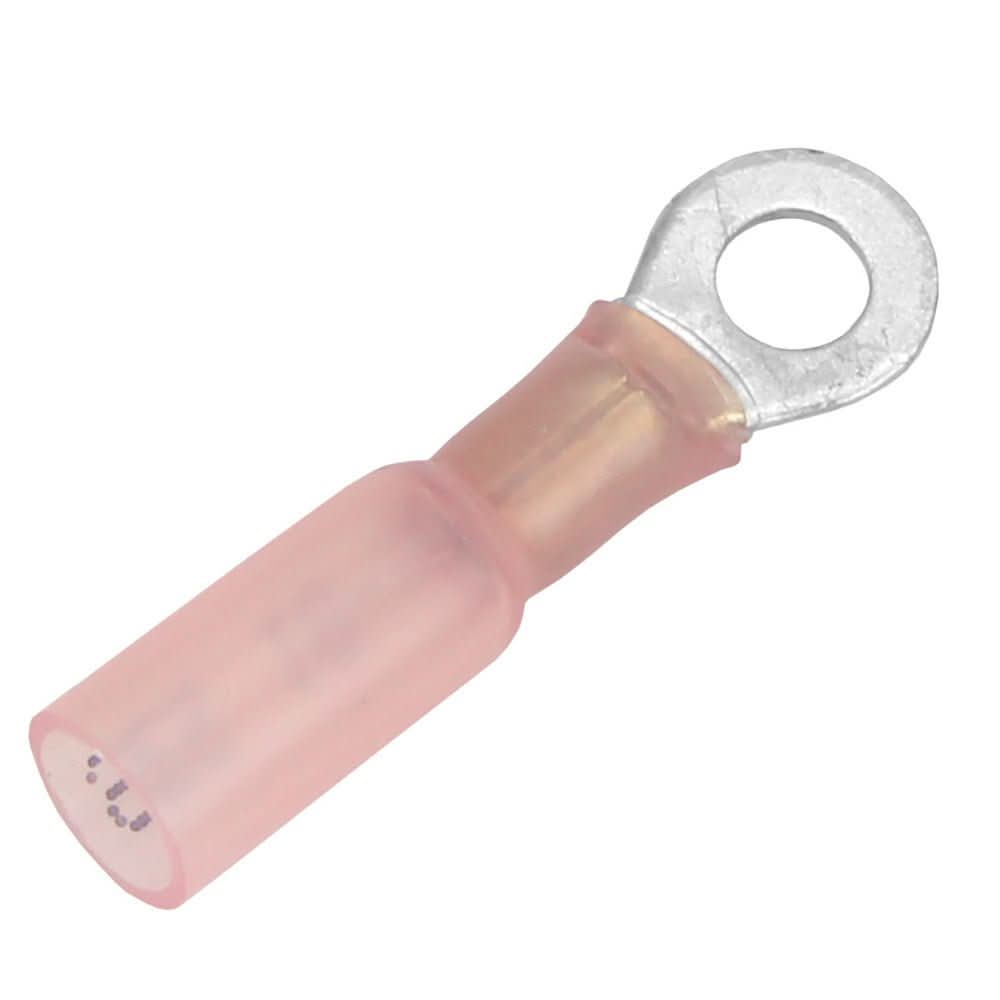 Pacer Group 22 - 18 AWG Heat Shrink Ring Terminal with 10 Stud Size - 500 Pack - TE18 - 10R - 500 - Anchor Express