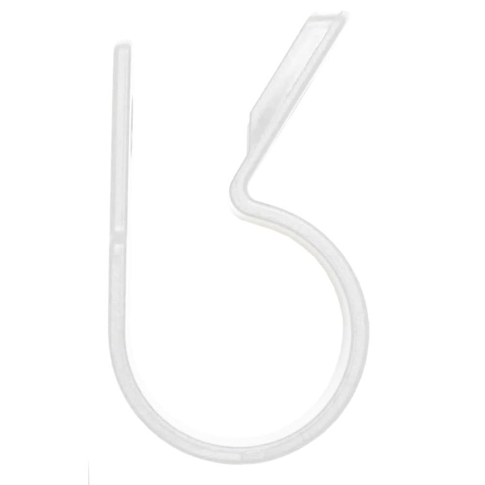 Pacer Nylon C - Clamps - 1/4" - Natural Color - 25 Pack - Anchor Express