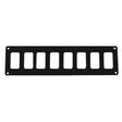 Pacer Switch Panel - 8 Switch & 1 Row - 12.5" x 2.75" - Black Powder Coated Aluminum - Anchor Express