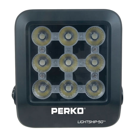 Perko Lightship 50 LED High Performance Spotlight - 12/24V - Black - Anchor Express