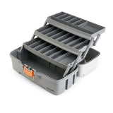 Plano Three - Tray Tackle Box P000406 Light Grey and Dark Grey for Fishing and Storage - P000406 - Anchor Express