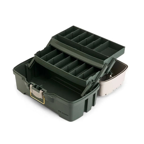 Plano Two - Tray Tackle Box in Green and Tan, Model P000404 - P000404 - Anchor Express