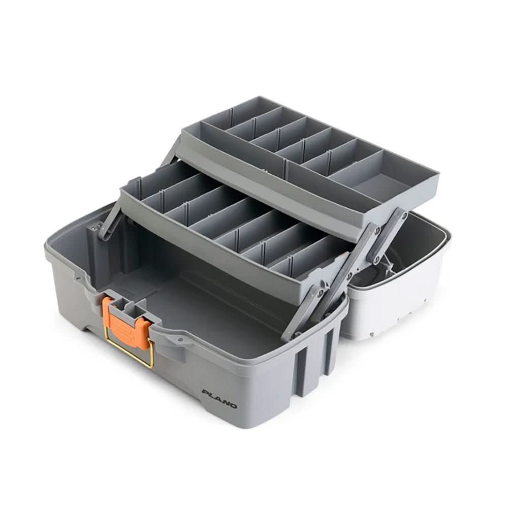 Plano Two - Tray Tackle Box in Light Grey and Dark Grey - Model OB2TRAYTBGRAYGRAY - P000403 - Anchor Express