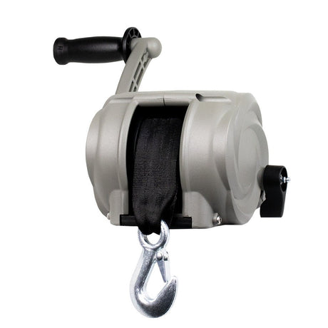Powerwinch Premier Series 2000lb Saltwater Silver Winch with 8 - Inch Crank Arm - 21300 - W - 2000 - 8 - S - R - Anchor Express