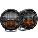 RIGID Industries 360 - Series 4" LED SAE Fog Beam - Yellow/White - Pair - Anchor Express