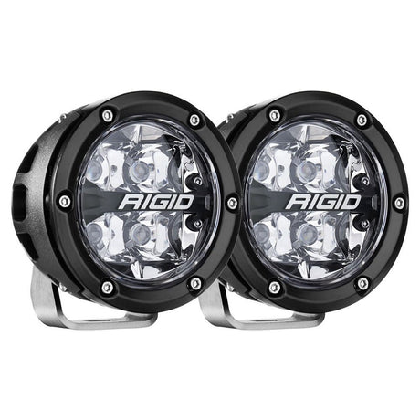 RIGID Industries 360 - Series RGBW 4" Offroad Spot Beam w/RGBW Backlight Pods - Set of 2 - Anchor Express