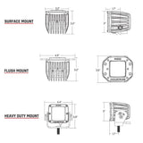 RIGID Industries D - Series Surface Mount Hyperspot - Pair - Anchor Express