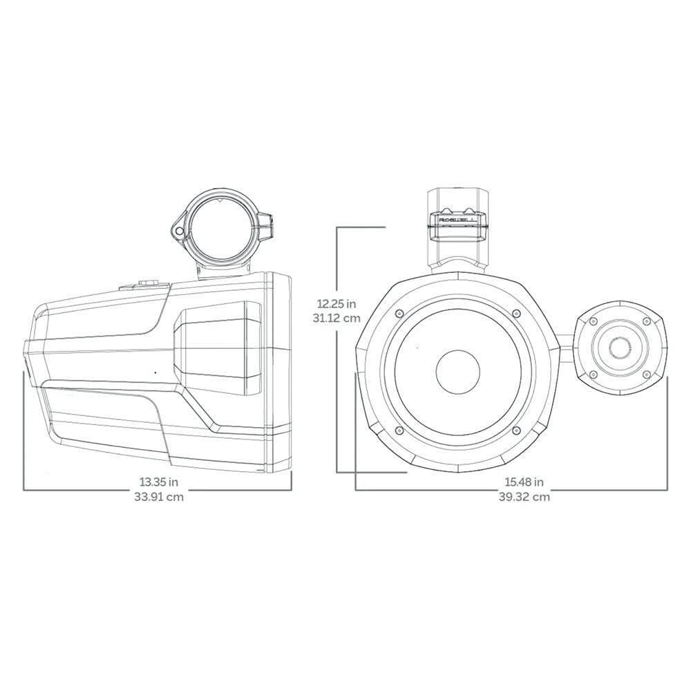 Roswell R1 Pro Tower Speakers - Black - 200W RMS & 400W Peak Power - Anchor Express
