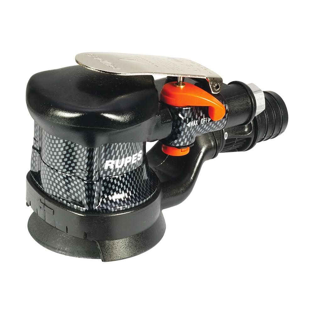 RUPES Pneumatic Random Orbital Palm Sander with 75mm Velcro Pad and Dust Extraction for Precision Finishing - RA75A - Anchor Express
