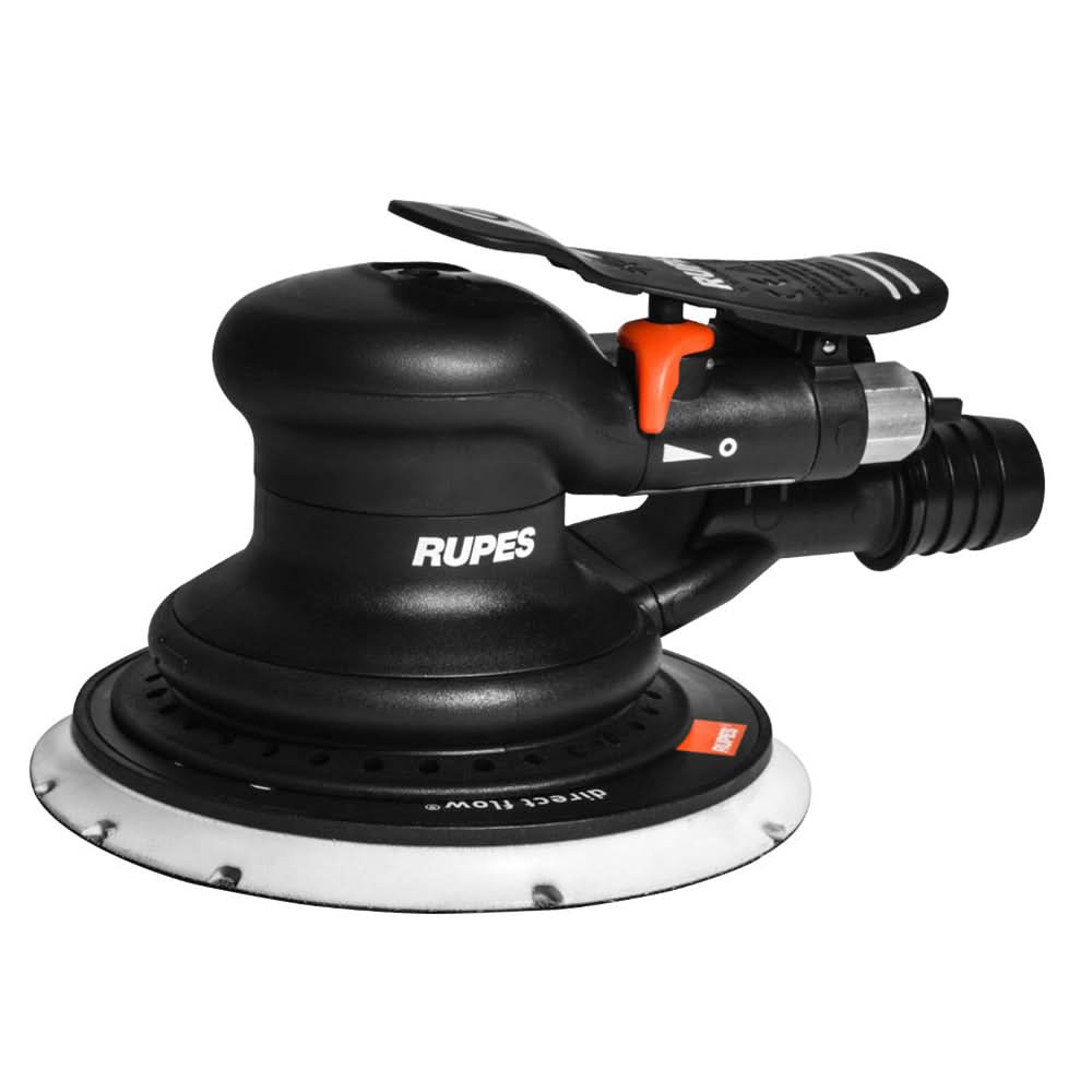 RUPES RH359A Random Orbital Palm Pneumatic Sander with 150mm Pad and 9mm Orbit - Skorpio III (Central Vac) - RH359A - Anchor Express