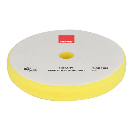 RUPES Rotary Fine Polishing Foam Pad 75/90mm - Yellow for Smooth Surface Finishing - 9.BR90M - Anchor Express