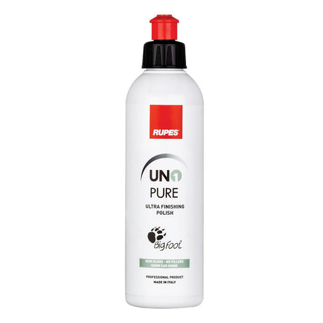 RUPES Uno Pure Ultra - Fine Finishing Polish 250ml * High - Gloss Car Paint Polish for Soft and Haze - Prone Surfaces - 9.PURE250 - Anchor Express