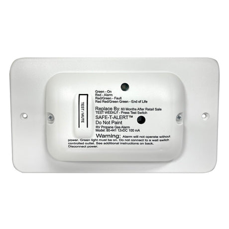 Safe - T - Alert 80 Series White Propane Gas Alarm - 12V for RV, Motorhomes, and Campers - 80 - 441 - WT - TR - Anchor Express
