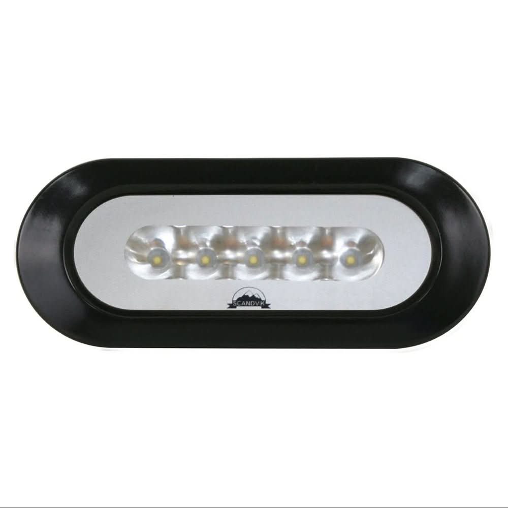 Scandvik Flush Mount Spreader Light - Black - Anchor Express