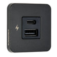 Scanstrut TILE USB - A/USB - C Interior Charging Socket - 12/24V - Black Bezel - Anchor Express