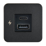 Scanstrut TILE USB - A/USB - C Interior Charging Socket - 12/24V - Black Bezel - Anchor Express