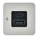 Scanstrut TILE USB - A/USB - C Interior Charging Socket - 12/24V - Stainless Steel Bezel - Anchor Express