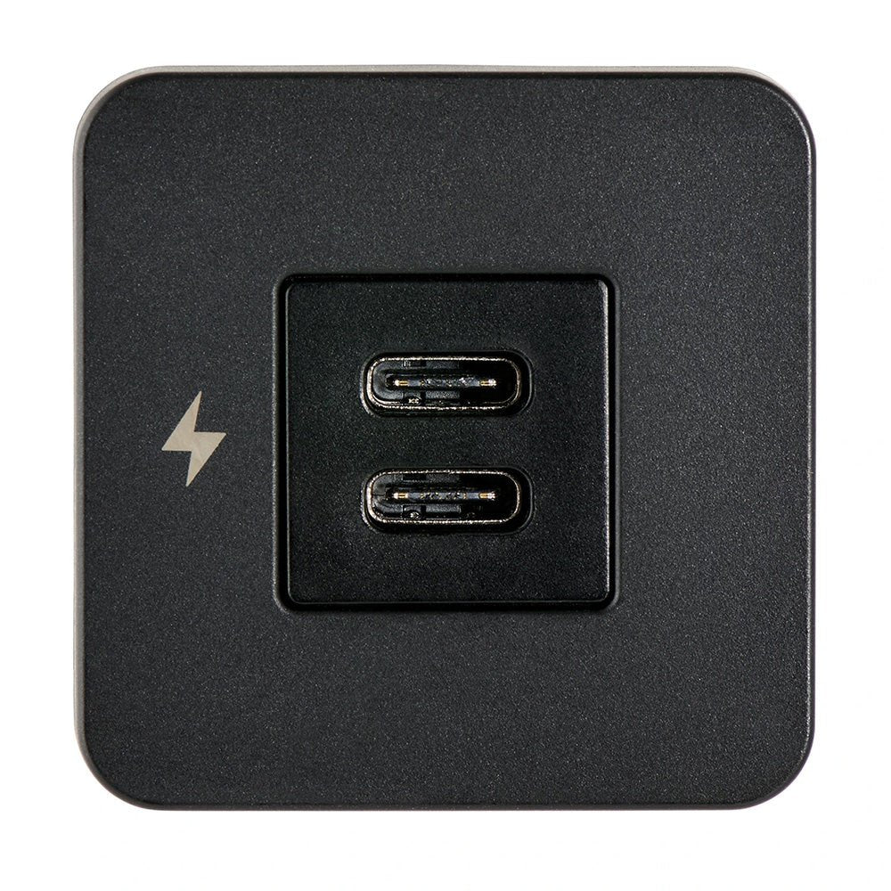 Scanstrut TILE USB - C Interior Charging Socket - 12/24V - Black Bezel - Anchor Express