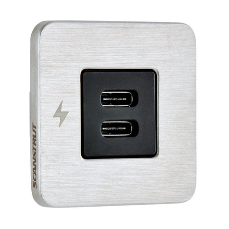 Scanstrut TILE USB - C Interior Charging Socket - 12/24V - Stainless Steel Bezel - Anchor Express