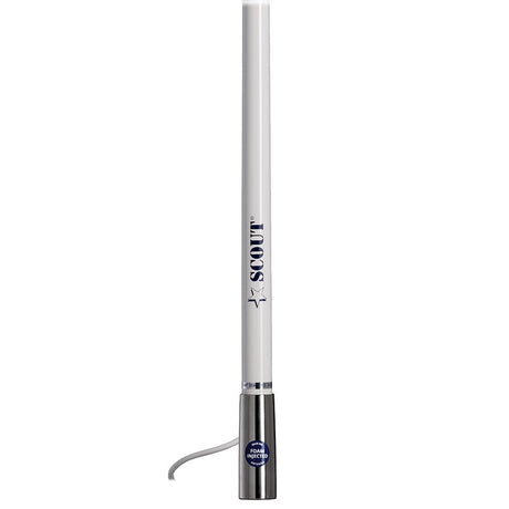 Scout 4' White AM/FM Antenna Fiberglass * Marine VHF & AIS Antenna with IP69 Water Resistance - PF AN NAMFM011T - Anchor Express
