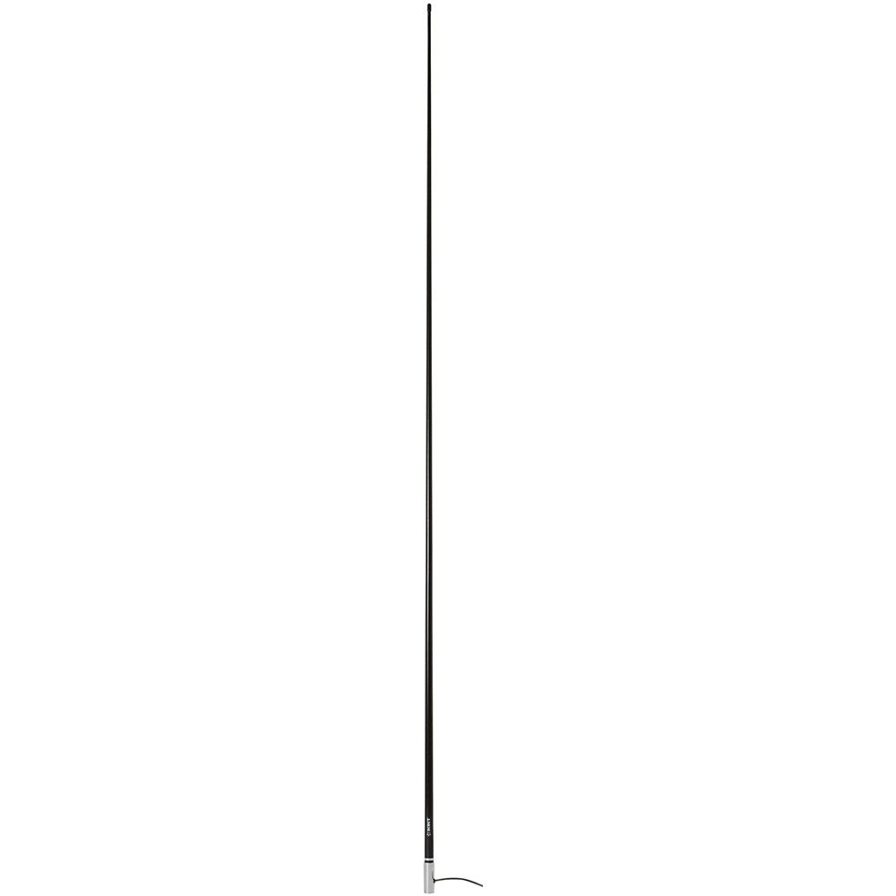 Scout 8' Black VHF Antenna with 6dB Gain, Stainless Steel Ferrule, 5M RG - 58 Coax Cable and PL - 259 Connector - PF AN NVHF00009T - Anchor Express