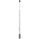 Scout 8' White VHF Marine Antenna with 6dB Gain, Stainless Steel Ferrule, 5M RG - 58 Coax and PL - 259 Connector - PF AN NVHF00007T - Anchor Express