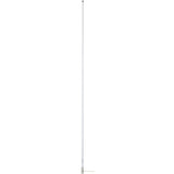 Scout 8' White VHF Marine Antenna with 6dB Gain, Stainless Steel Ferrule, 5M RG - 58 Coax and PL - 259 Connector - PF AN NVHF00007T - Anchor Express