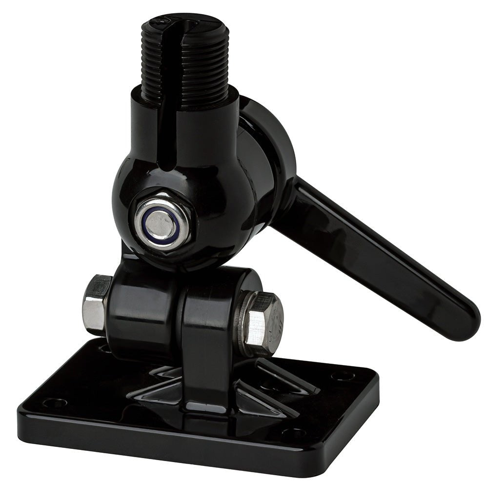 Scout PF AC NBASE002 Four - Way Nylon Ratchet Mount - Black for Marine Antennas - PF AC NBASE002 - Anchor Express
