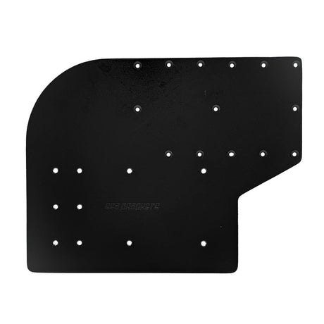Sea Brackets Large Offset Trolling Motor Plate for Minn Kota Quest - Black - SEA2305 - BLK - Anchor Express