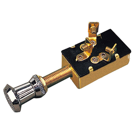 Sea - Dog 3 - Position 1 - Circuit Push - Pull Switch - Stamped Brass - 420410 - 1 - Anchor Express