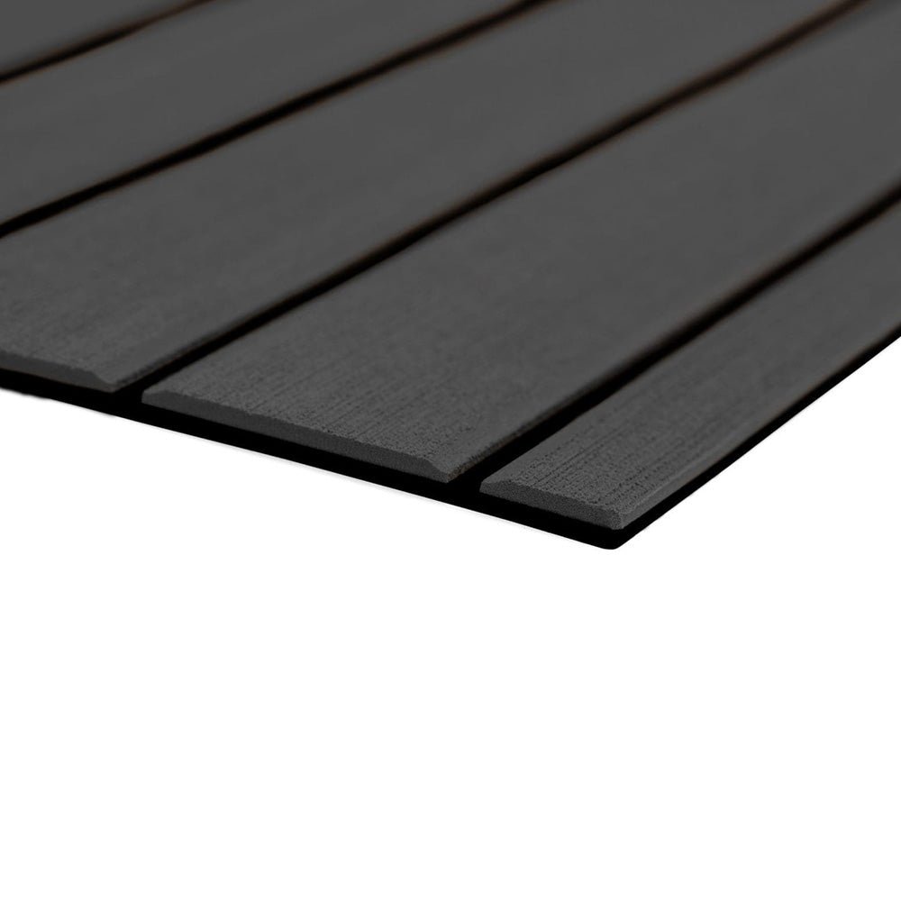 SeaDek 40" x 80" 6mm Teak Full Sheet - Brushed Texture - Dark Grey/Black (1016mm x 2032mm x 6mm) - Anchor Express