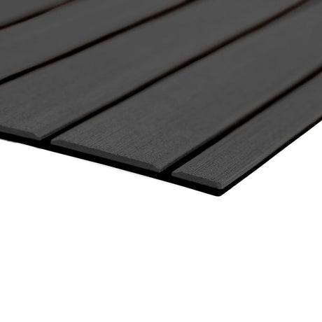 SeaDek 40" x 80" 6mm Teak Full Sheet - Brushed Texture - Dark Grey/Black (1016mm x 2032mm x 6mm) - Anchor Express