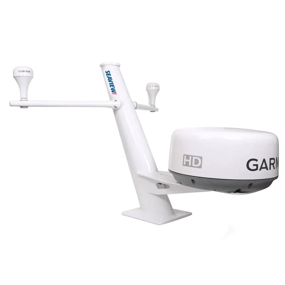 Seaview 30" Tapered Closed Dome Aft Leaning Radar Mount w/Removable Spreaders & 10x10 Base Plate - Anchor Express
