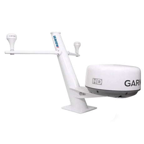 Seaview 30" Tapered Closed Dome Aft Leaning Radar Mount w/Removable Spreaders & 10x10 Base Plate - Anchor Express