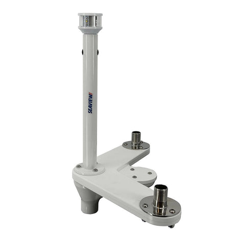 Seaview Triple Mount Adapter w/C5 Certified LED Light 12" Post & Threaded 1" - 14 Thread Bases f/GPS Units - Anchor Express