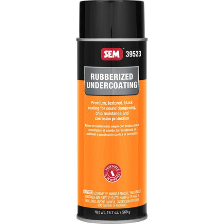 SEM Rubberized Undercoating - 24oz Aerosol Can - Black - 39523 - Anchor Express