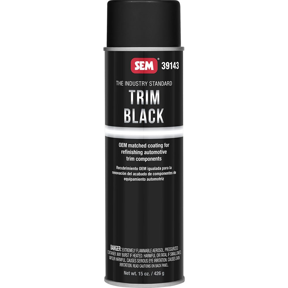 SEM Trim Black 20oz Aerosol Can * OEM Match Acrylic Coating for Automotive Trim - 39143 - Anchor Express