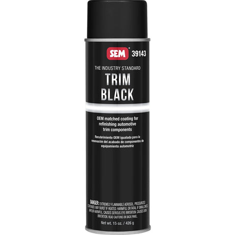 SEM Trim Black 20oz Aerosol Can * OEM Match Acrylic Coating for Automotive Trim - 39143 - Anchor Express