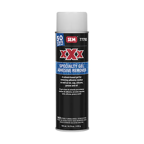 SEM XXX Specialty Gel Adhesive Remover - 20oz Aerosol Can for Automotive and Surface Cleaning - Anchor Express