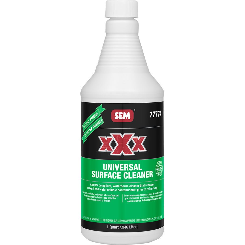 SEM XXX Universal Surface Cleaner - 1 Quart for Automotive Refinishing - 77774 - Anchor Express