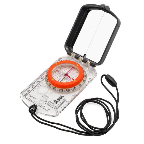 SOL Survive Outdoors Longer Sighting Compass with Mirror - Model 0140 - 0030 - Anchor Express